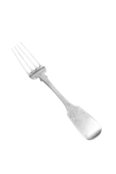 Oude zilveren vork — Stockfoto