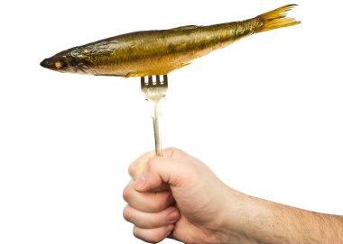 Smoked herring clipart