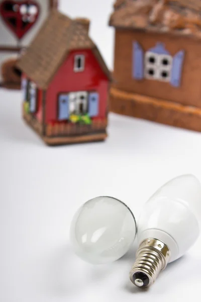 stock image Energy saving lightbulbs