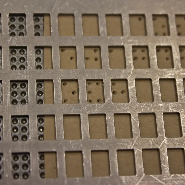 Pontos braille — Fotografia de Stock
