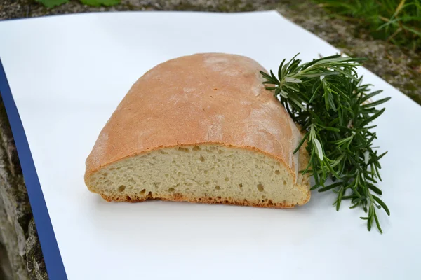 Bread with rosemary — Stock Photo, Image