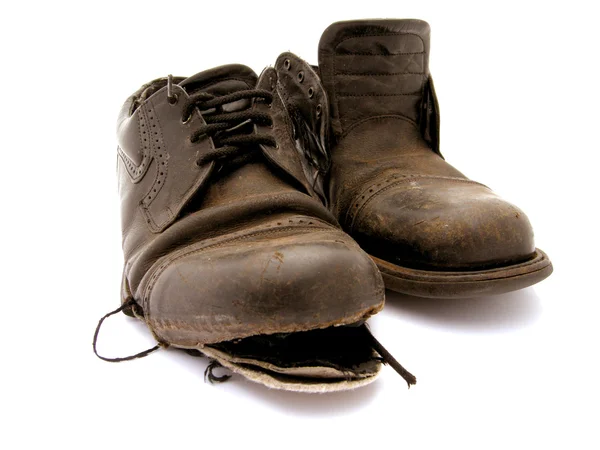 Zerschlissene Schuhe — Zdjęcie stockowe