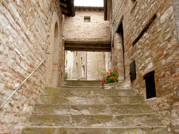 Treppenaufgang zum Dorf — Zdjęcie stockowe