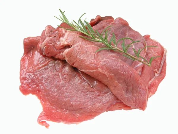 Filéer av rått nötkött — Stockfoto