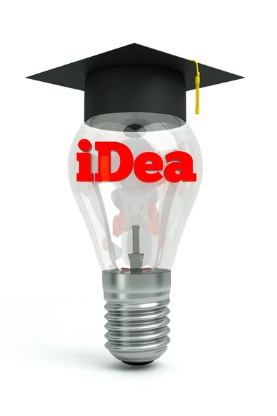 Idea with bulb — Stock Photo, Image