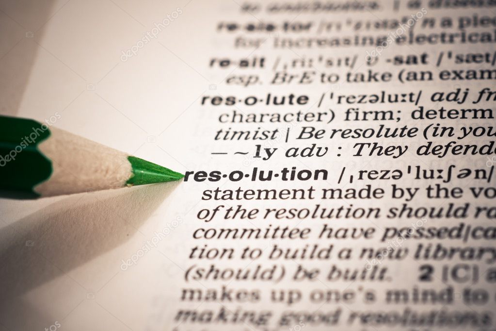 Word resolution meaning