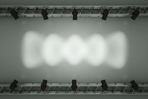 Stage with lights — Stock Photo, Image