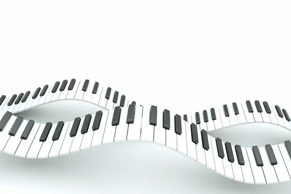 stock image Piano white