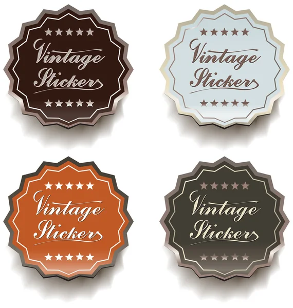 stock vector Vintage stickers