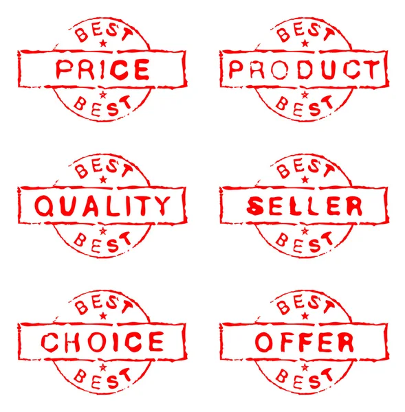Set van zes commerciële postzegels — Stockfoto