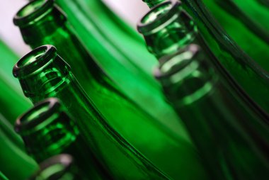 Green bottles clipart