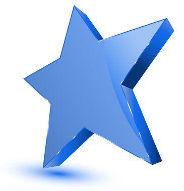 Blue Star - Favorites Symbol clipart