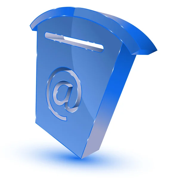 Caixa de correio azul — Vetor de Stock