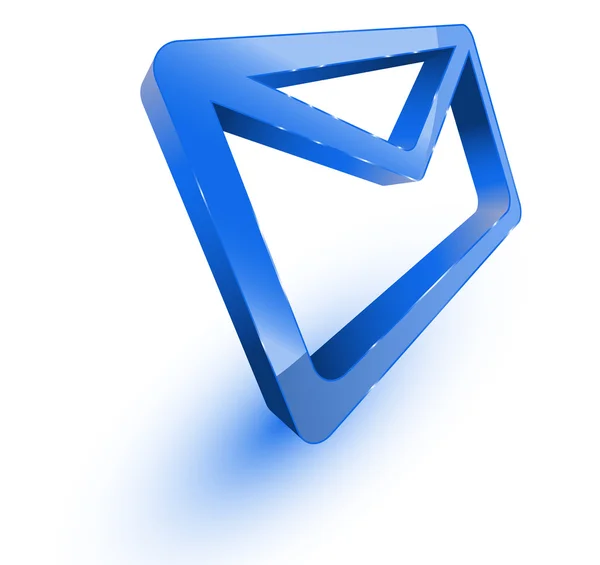 Sobre de correo azul — Vector de stock