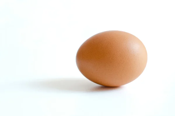 Egg over white — Stock Photo, Image
