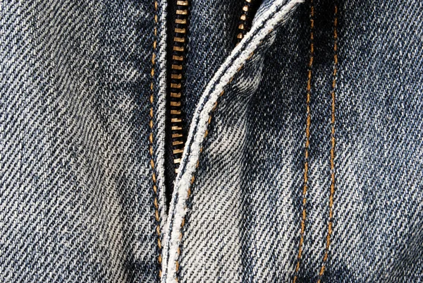 Zipper of a jeans — Stock Photo, Image