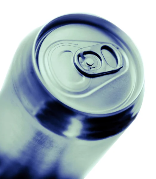 Blue toned soda can — Stock Photo, Image