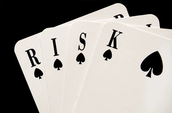 Kockázat fogalma — Stock Fotó