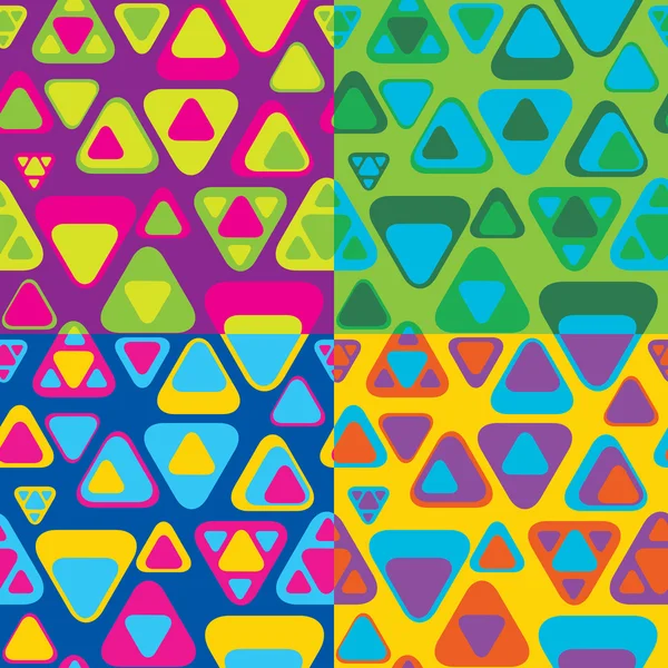 着色された抽象的なシームレス パターン — ストックベクタ