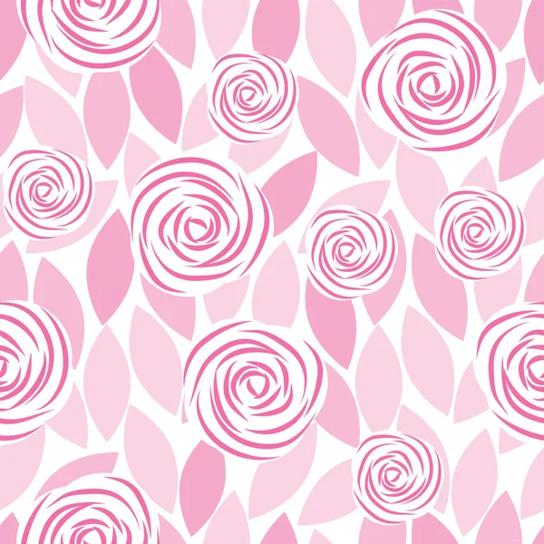 Seamless pattern of roses — Stock Vector