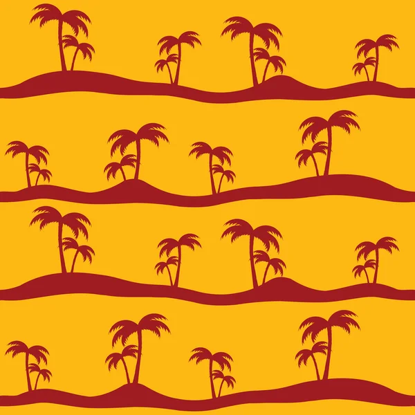 Modèle sans couture avec des palmiers — Image vectorielle
