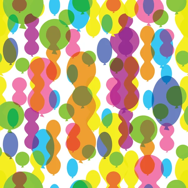 Seamless pattern of balloons — Stock Vector