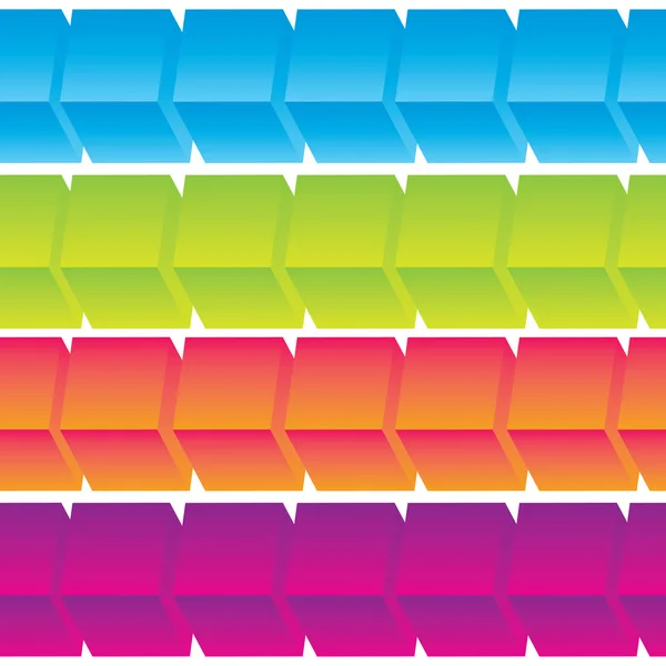 カラフルな立方体の抽象的な背景 — ストックベクタ
