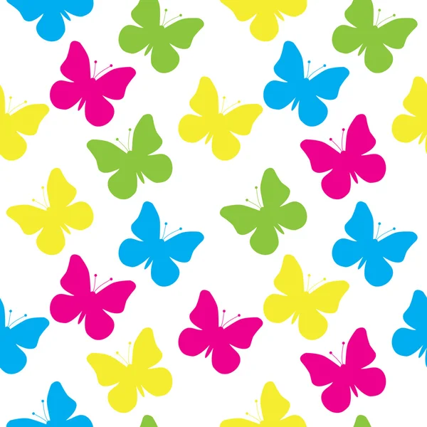 Seamless pattern of a butterfly — Stock Vector