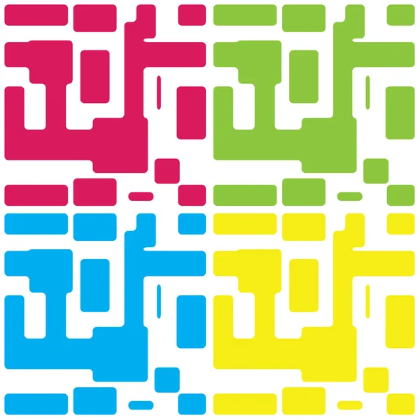 Gekleurde abstracte naadloze patroon — Stockvector
