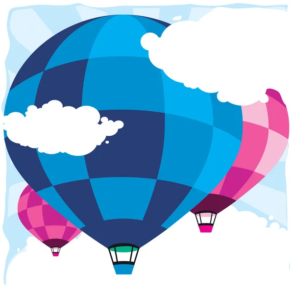 Ballon dans le ciel — Image vectorielle