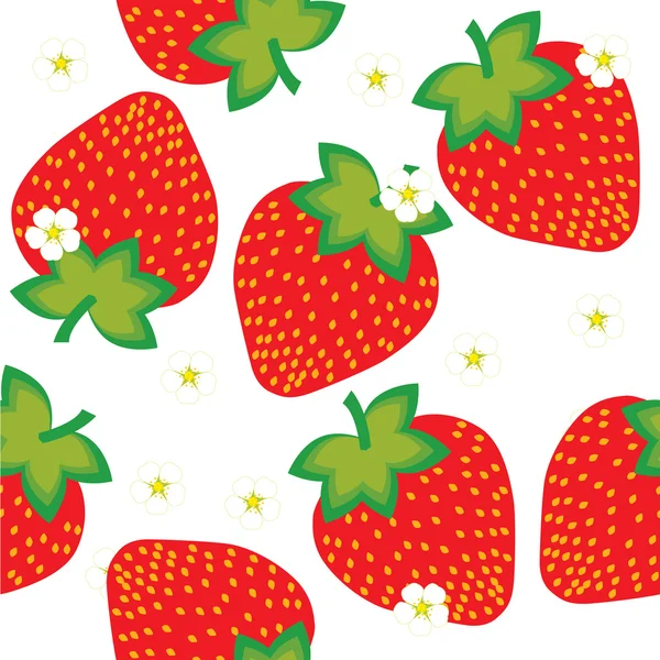 Erdbeeren — Stockvektor