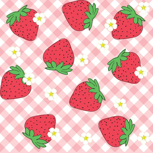 草莓图案 — 图库矢量图片