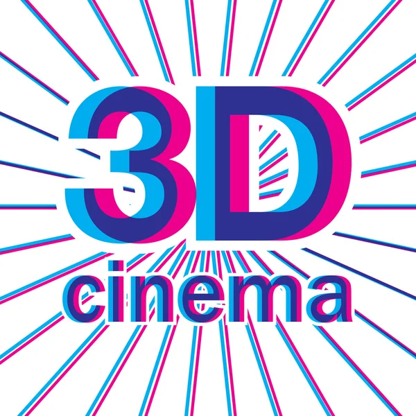 Kino 3d — Wektor stockowy