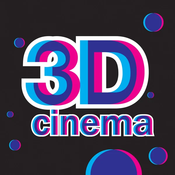 3D cinema — Stock Vector