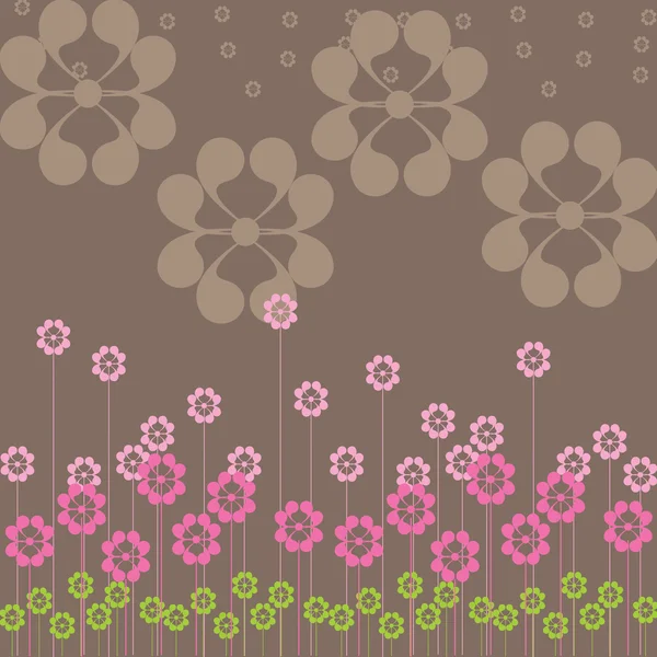Vector background with flowers — Stock Vector