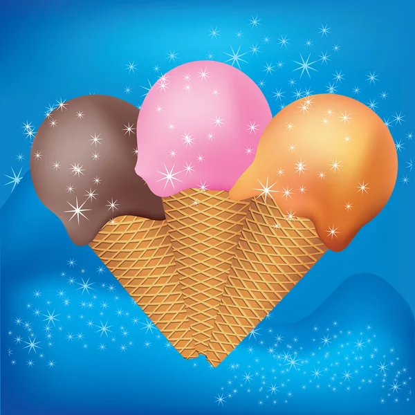 ไอศกรีม — ภาพเวกเตอร์สต็อก