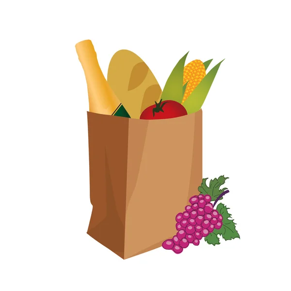 Пакет продуктов питания — стоковый вектор