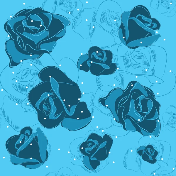 模式的玫瑰 — 图库矢量图片