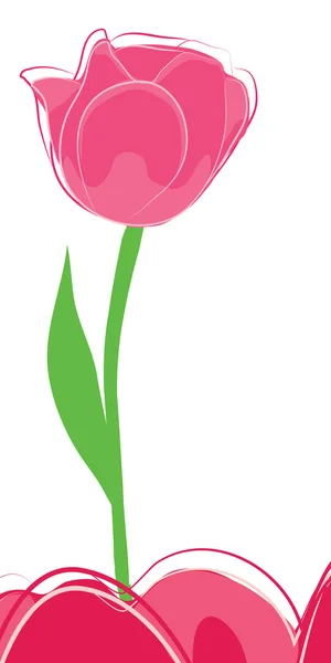 Tulipán vectorial — Vector de stock