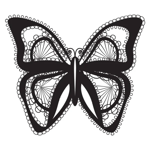 Dentelle papillon — Image vectorielle