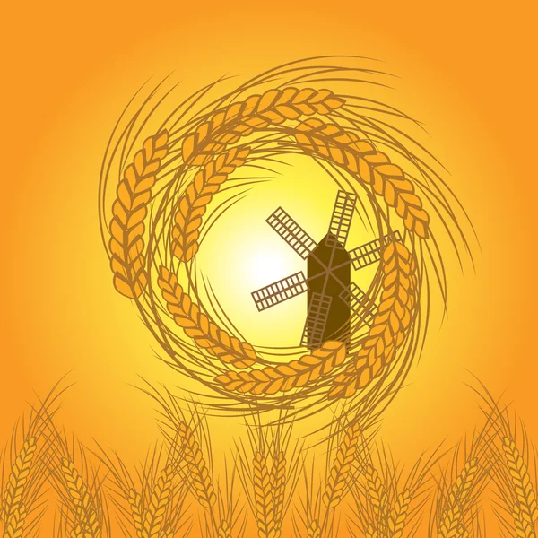 Vetor de trigo — Vetor de Stock