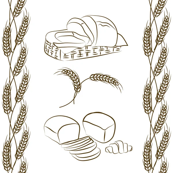 Векторный хлеб — стоковый вектор