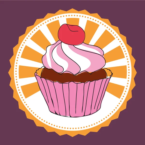 Gâteaux d'étiquette vectorielle — Image vectorielle