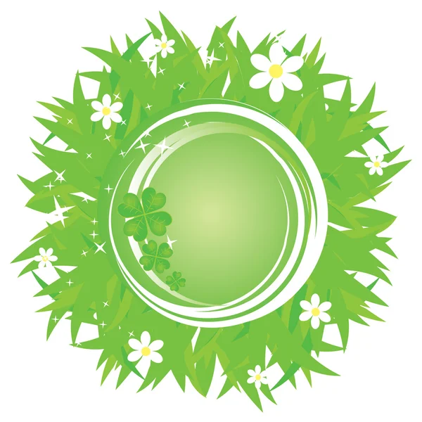 Vector hierba verde — Vector de stock