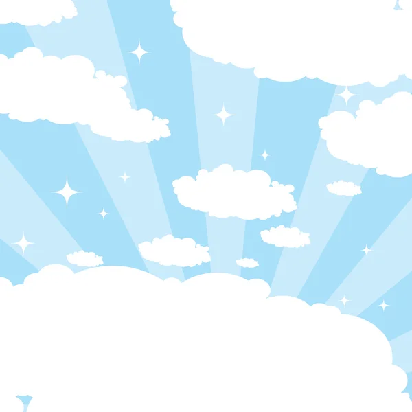 Background of blue sky — Stock Vector