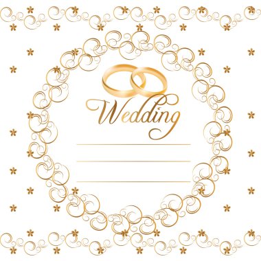 Vector Wedding Cards clipart