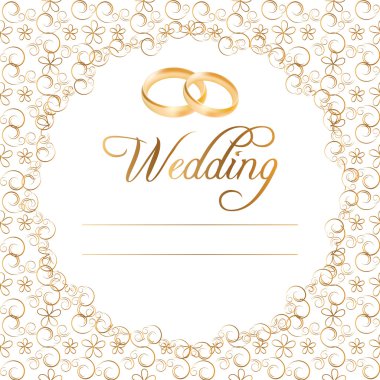 Vector Wedding Cards clipart