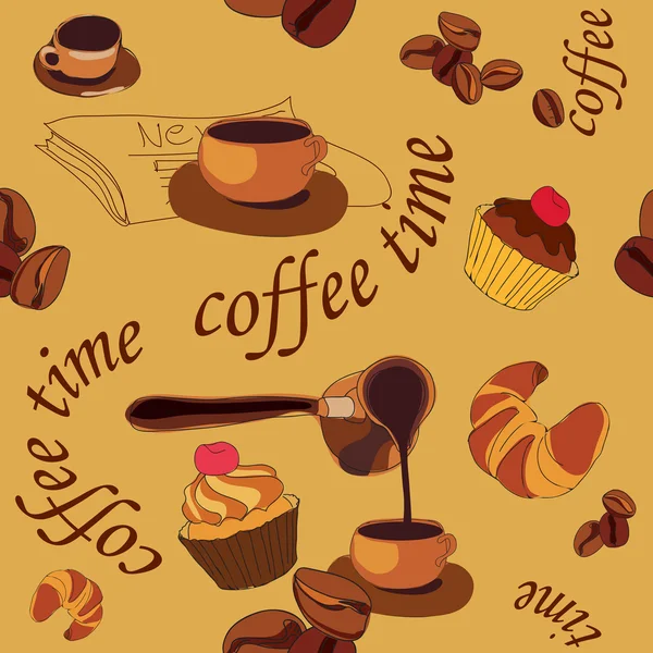 Время кофе — стоковый вектор