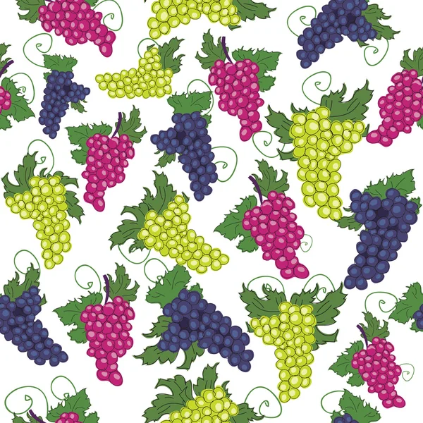 stock vector Seamless pattern of grapes