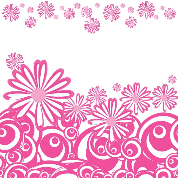 Abstrakter Hintergrund mit Gänseblümchen — Stockvektor